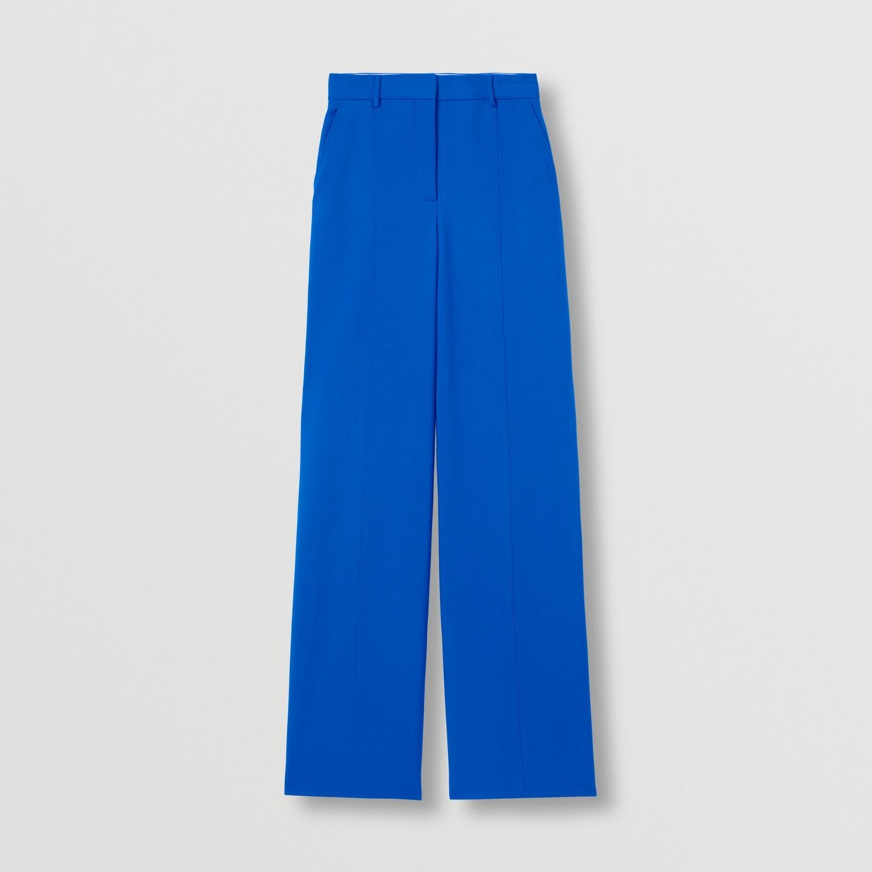 Embroidered Logo Wool Tailored Trousers - 1