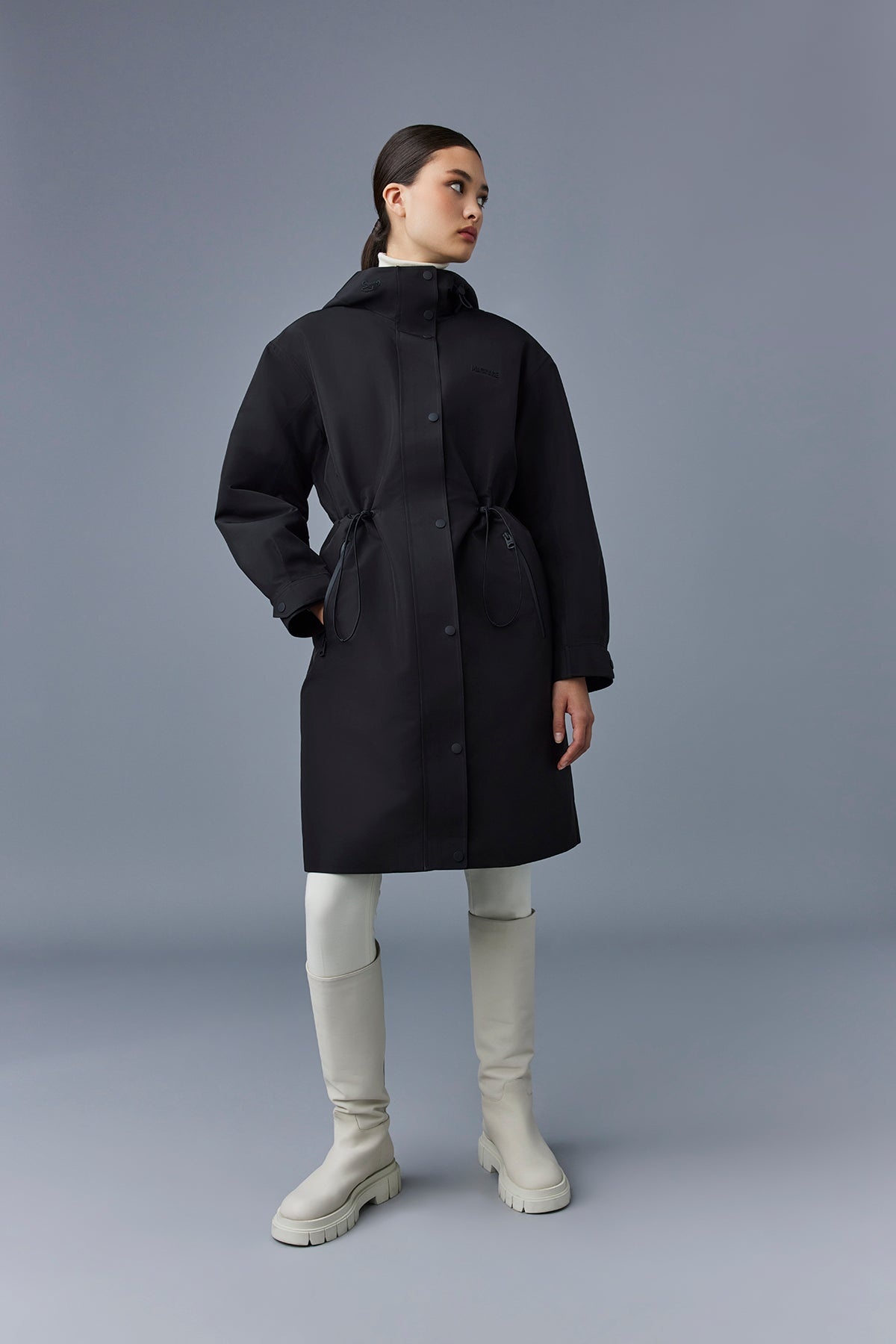 BREER-CITY Long 2-in-1 rain parka with removable liner - 5