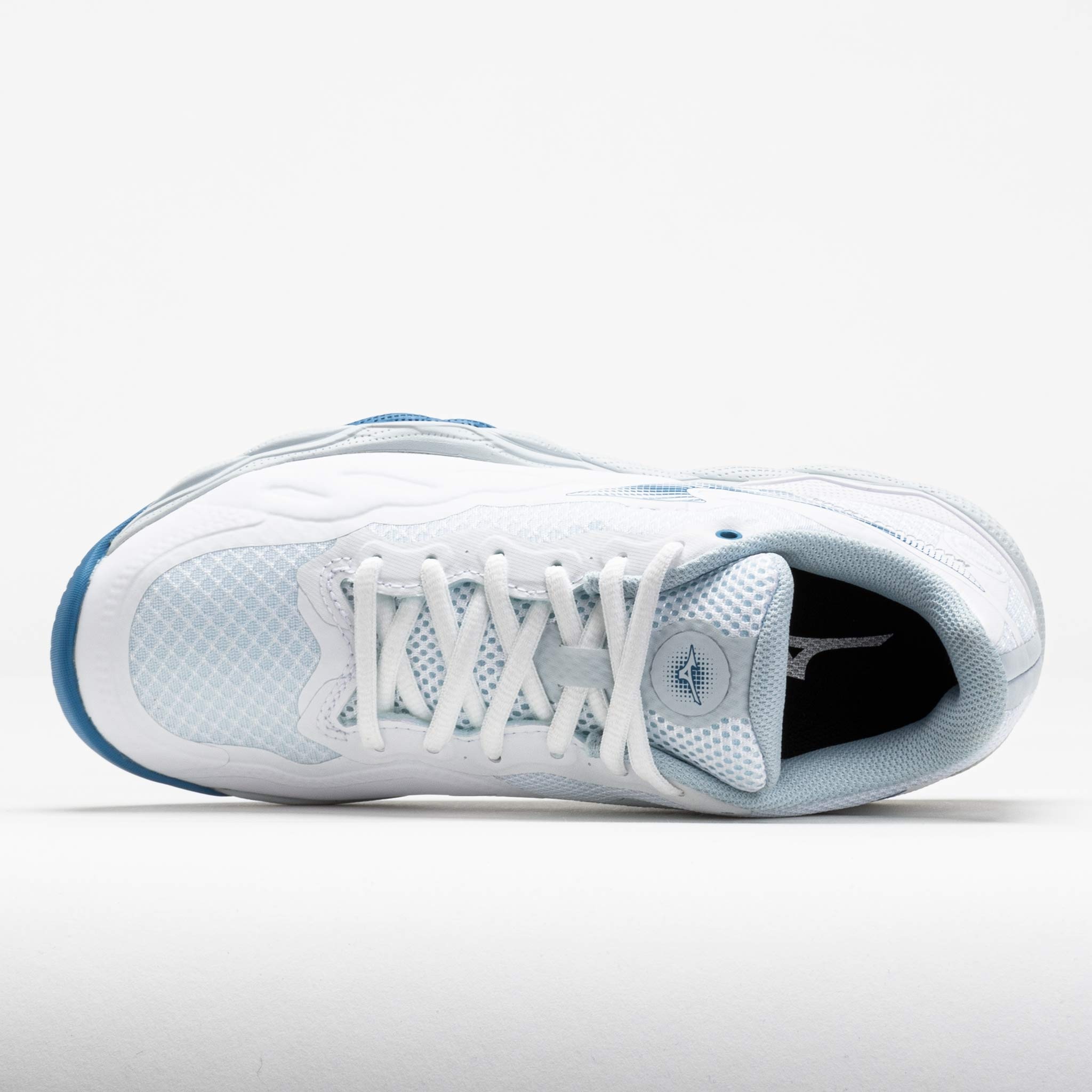 Mizuno Wave Enforce Court AC Women's White/Parisian Blue - 3