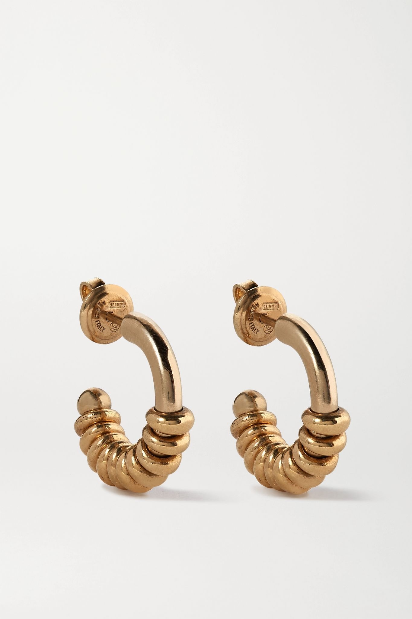 Gold-tone hoop earrings - 1