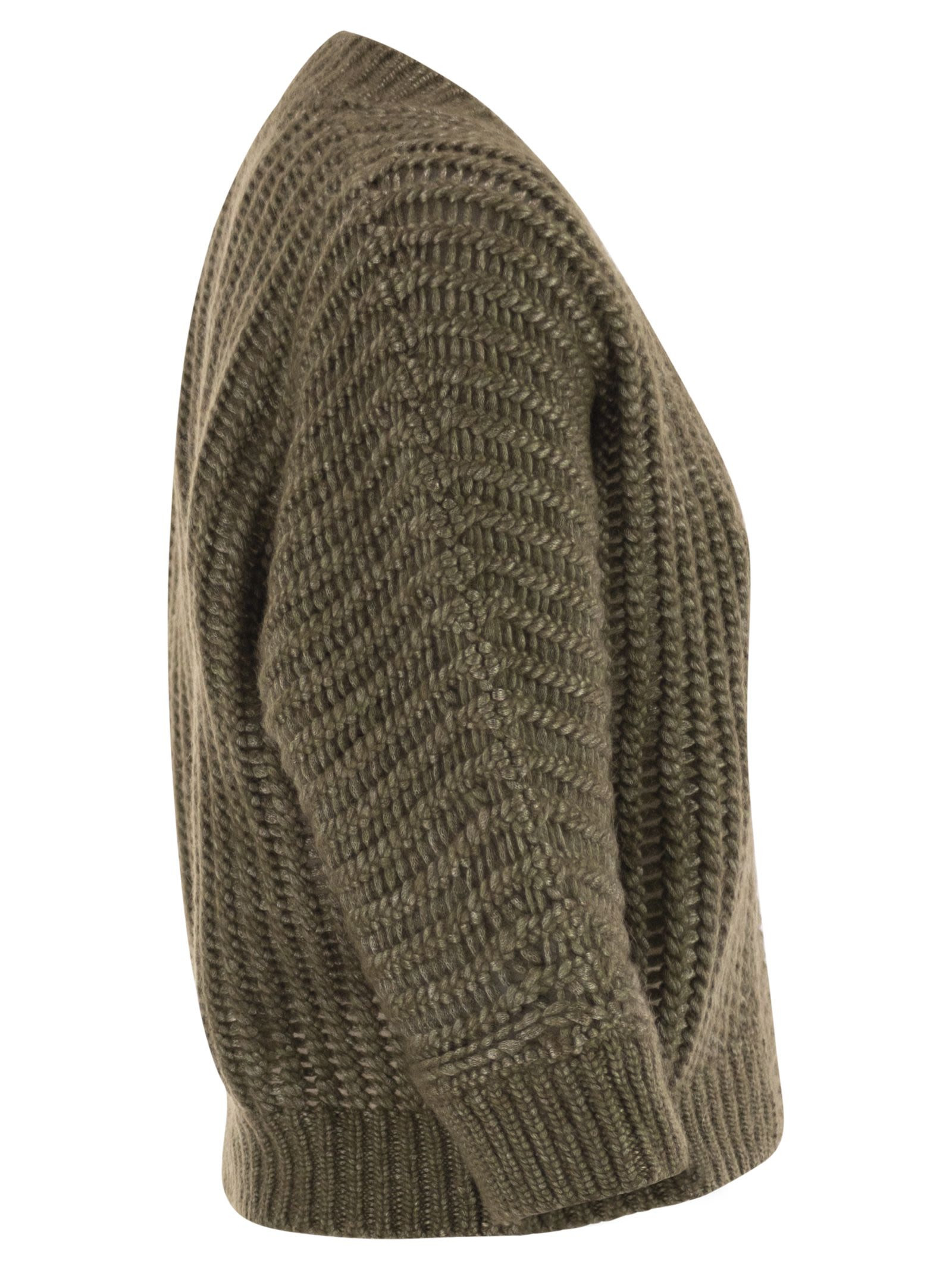 PESERICO - Peserico Women Wool And Alpaca Mesh Cardigan - 3