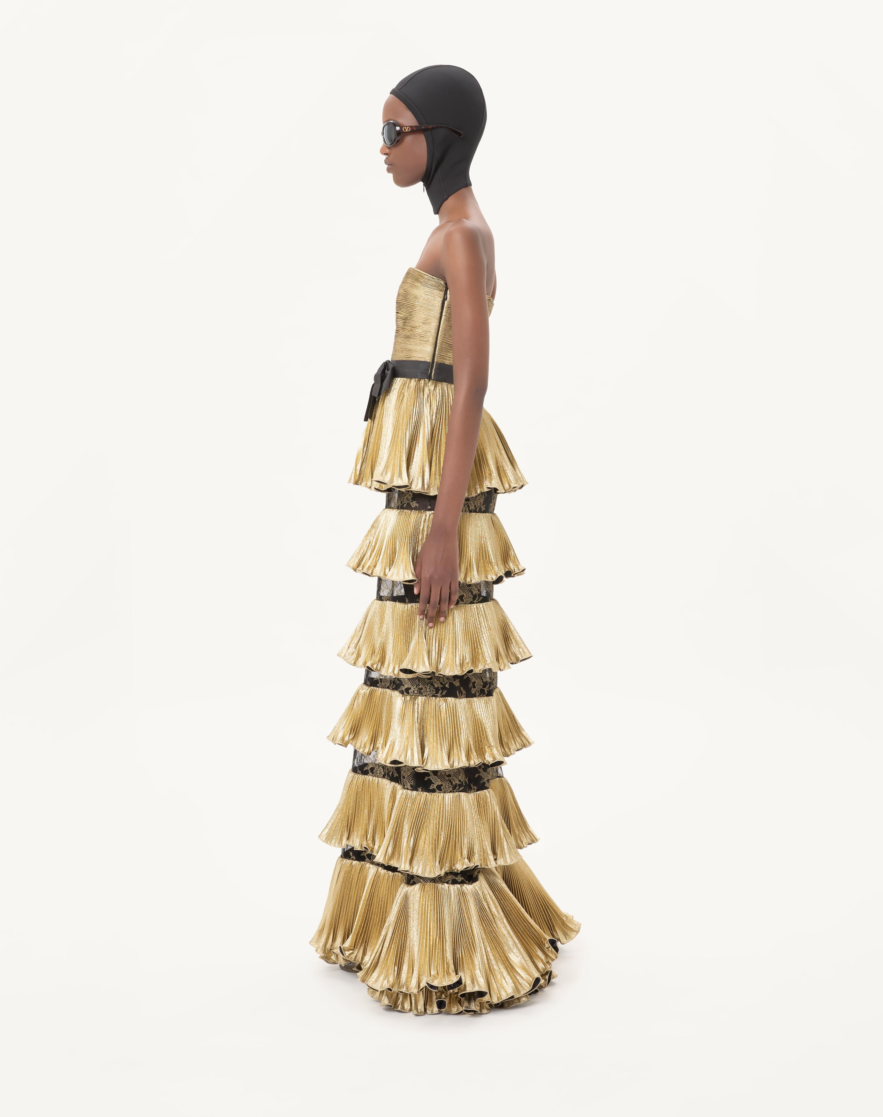 LONG DRESS IN JACQUARD REPS LAMÉ - 5