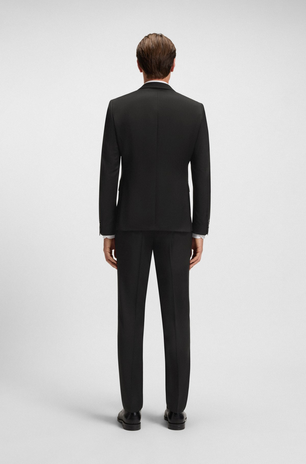 SINGLE-BREASTED JACKET IN VIRGIN-WOOL SERGE - 4