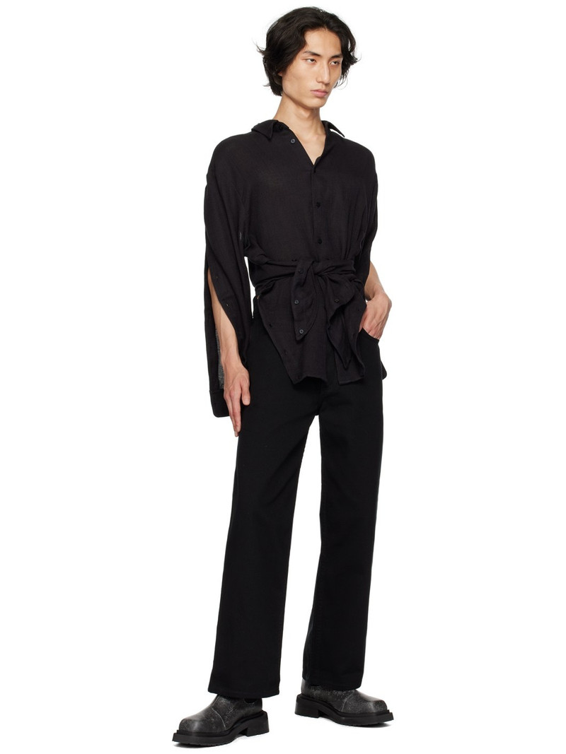 ECKHAUS LATTA Black Wide-Leg Jeans outlook