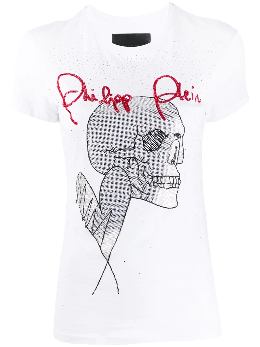 Love Plein rhinestone skull T-Shirt - 1