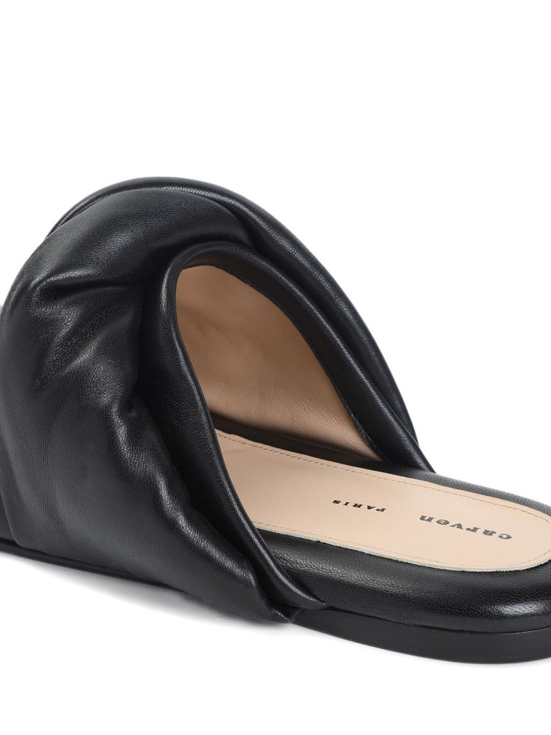 knotted leather mules 4