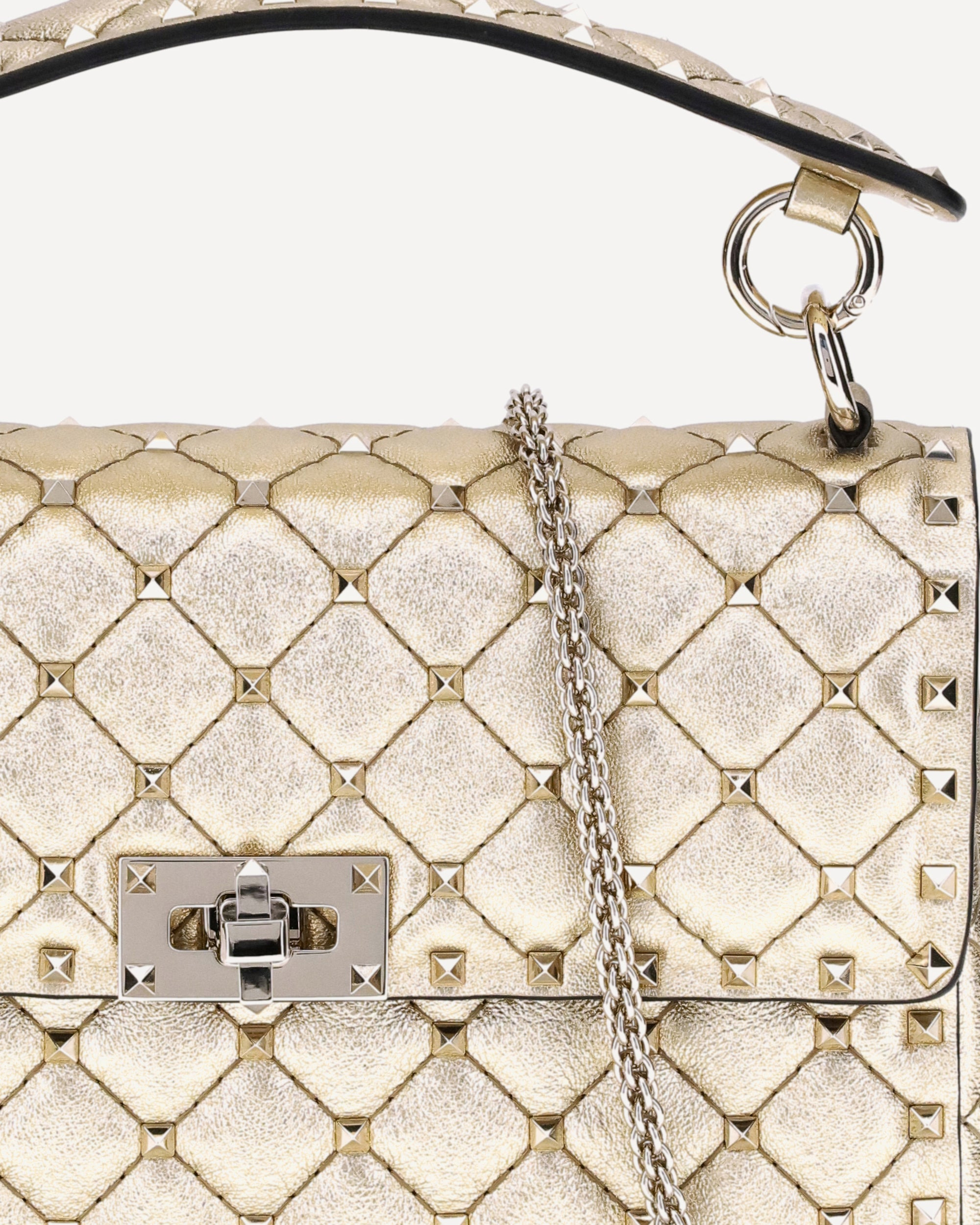 Medium Rockstud Spike Shoulder Bag - 4