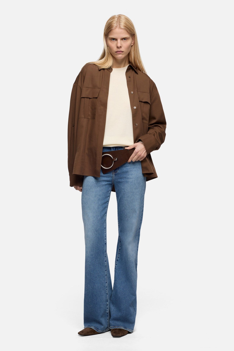 7 For All Mankind Cashmere Crewneck Sweater in Ice White outlook