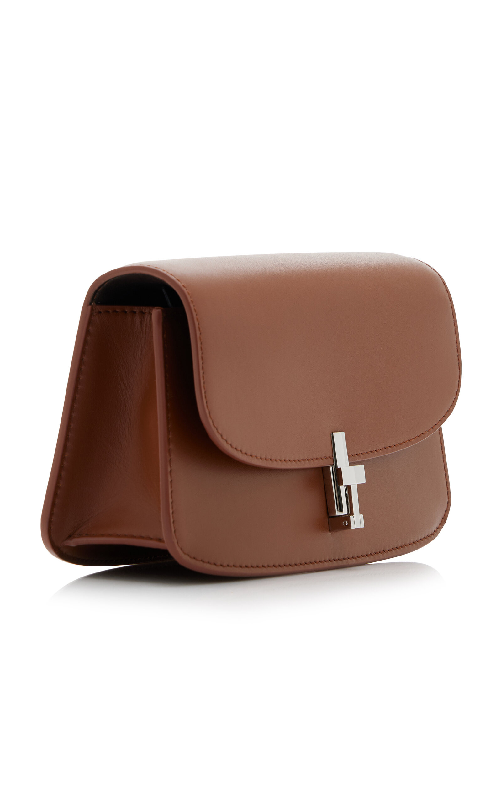 Sofia E/W Leather Crossbody Bag brown - 5
