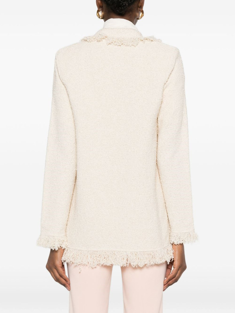ELISABETTA FRANCHI Cotton double-breasted jacket outlook