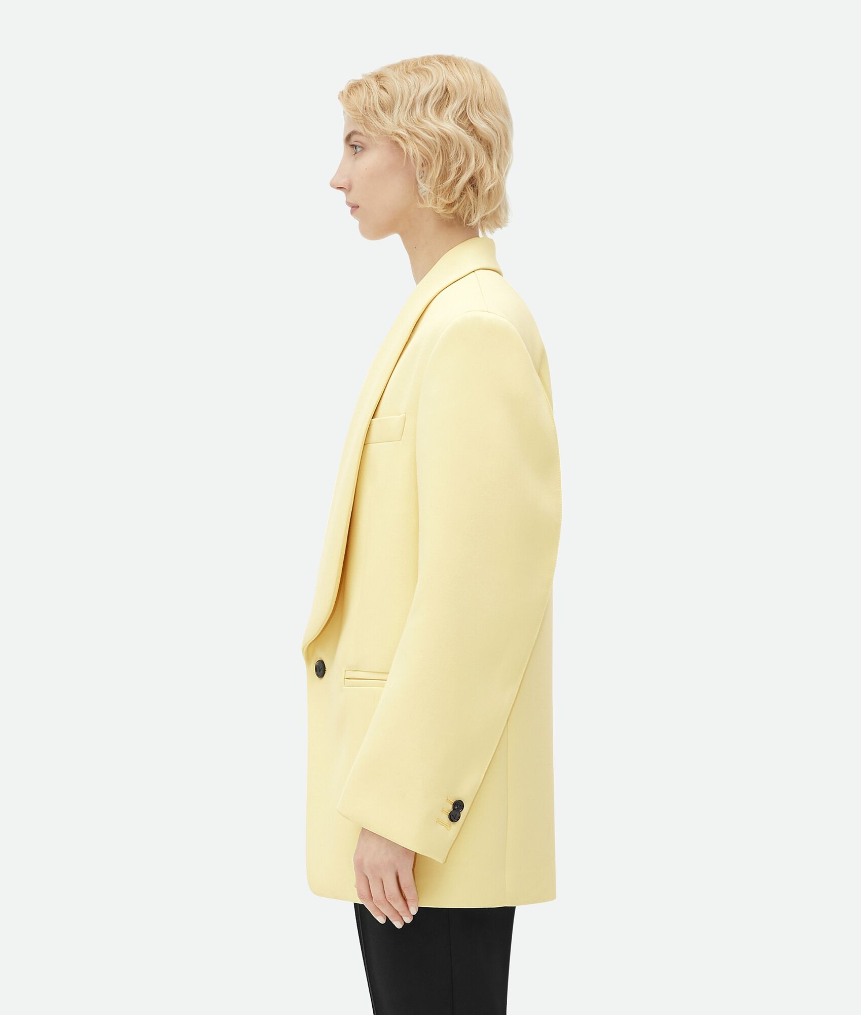Shawl Collar Wool Jacket - 2