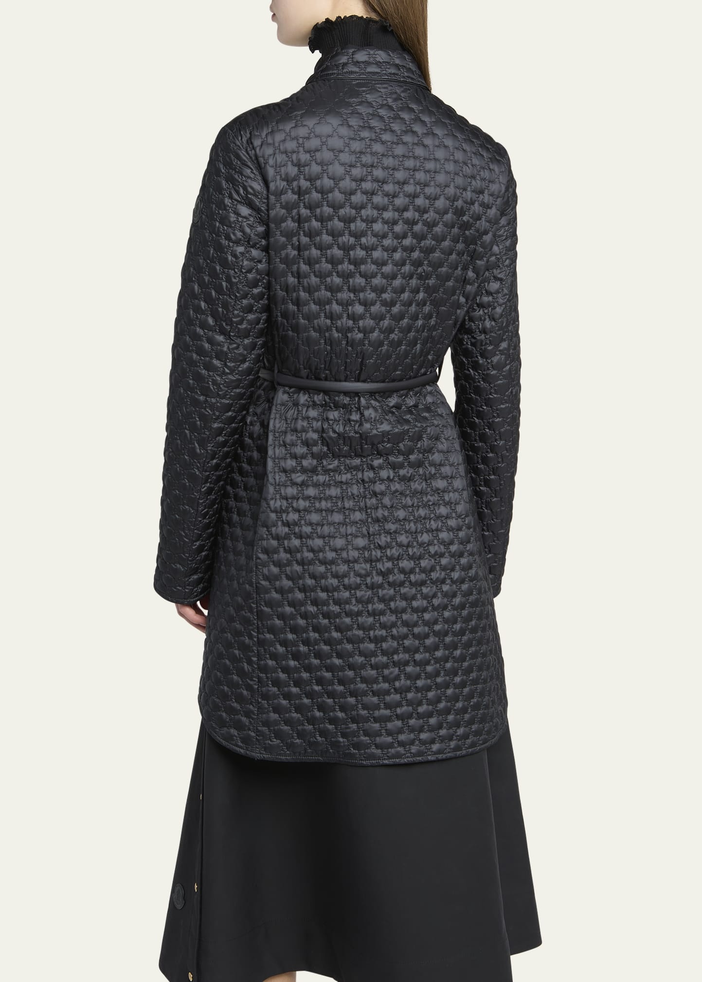 Raissac Quilted Long Down Coat - 3