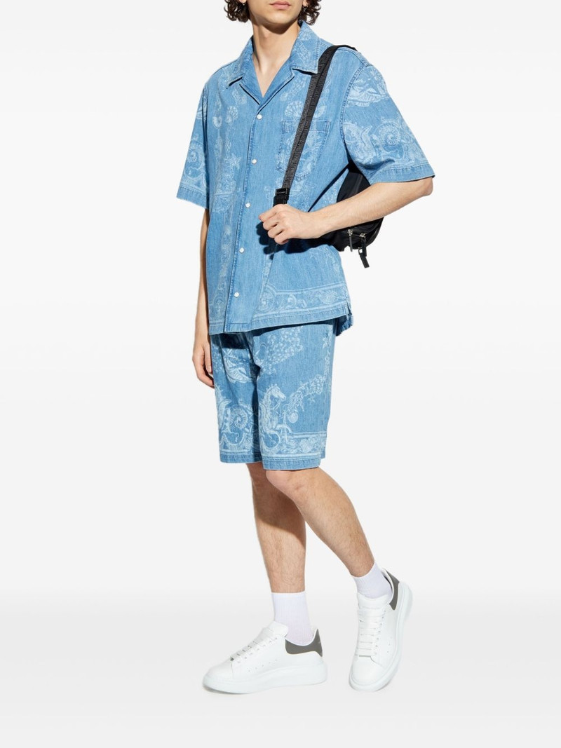VERSACE denim printed shirt outlook