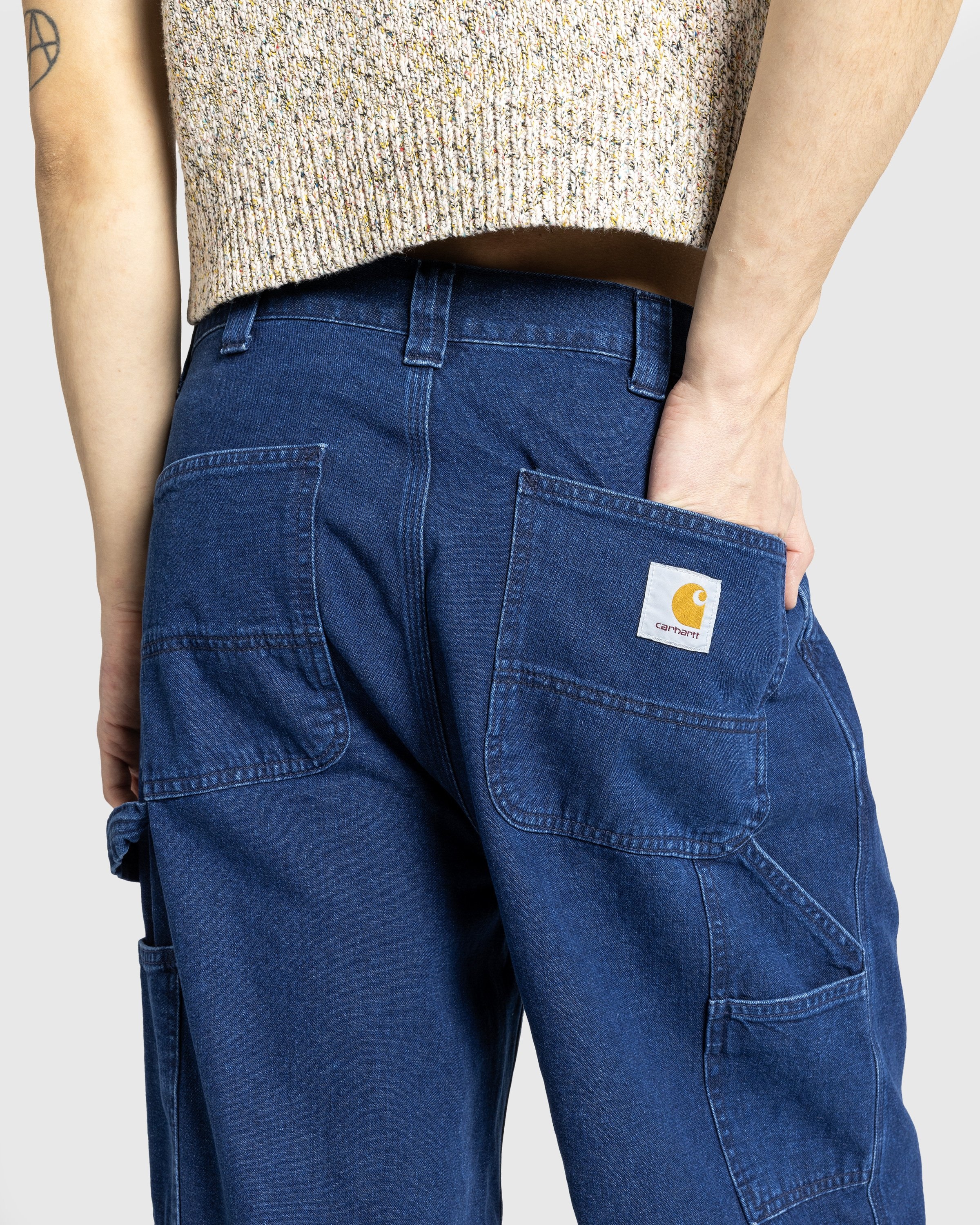 Carhartt WIP – OG Single Knee Pant Blue/Stone Washed - 5