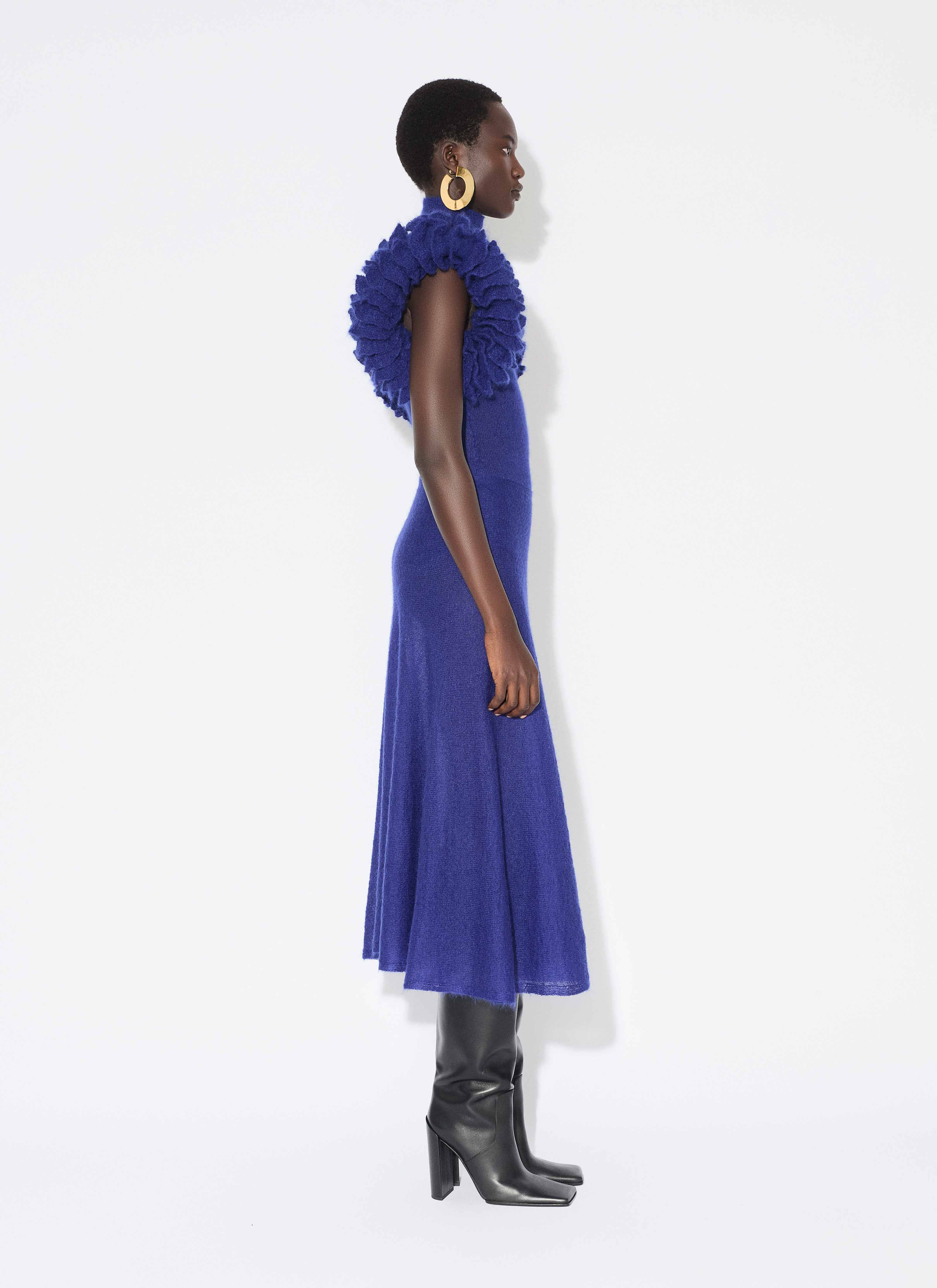 MOHAIR KNIT CIRCLE SKIRT - 4