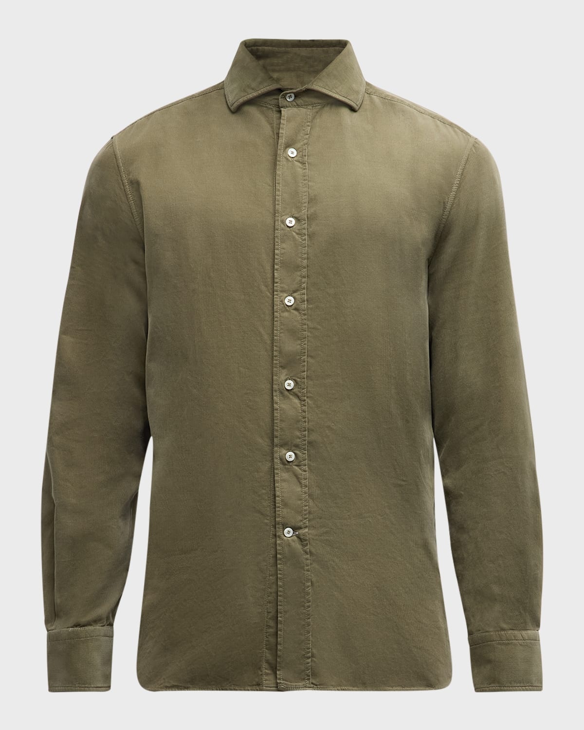 Men's Fine-Wale Corduroy Sport Shirt - 1