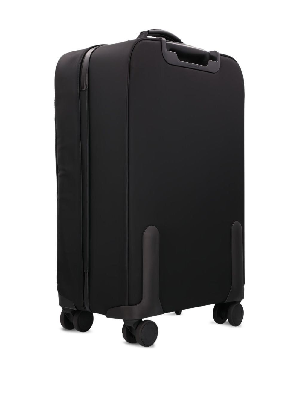 leather-trimmed wheeled trolley - 2