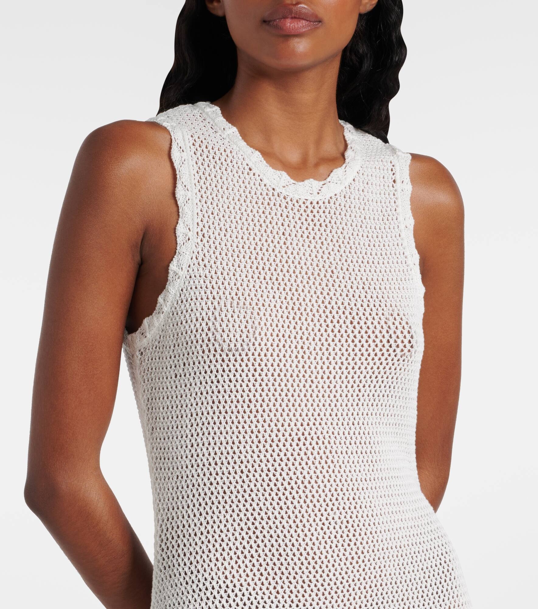 Open-knit cotton maxi dress - 4