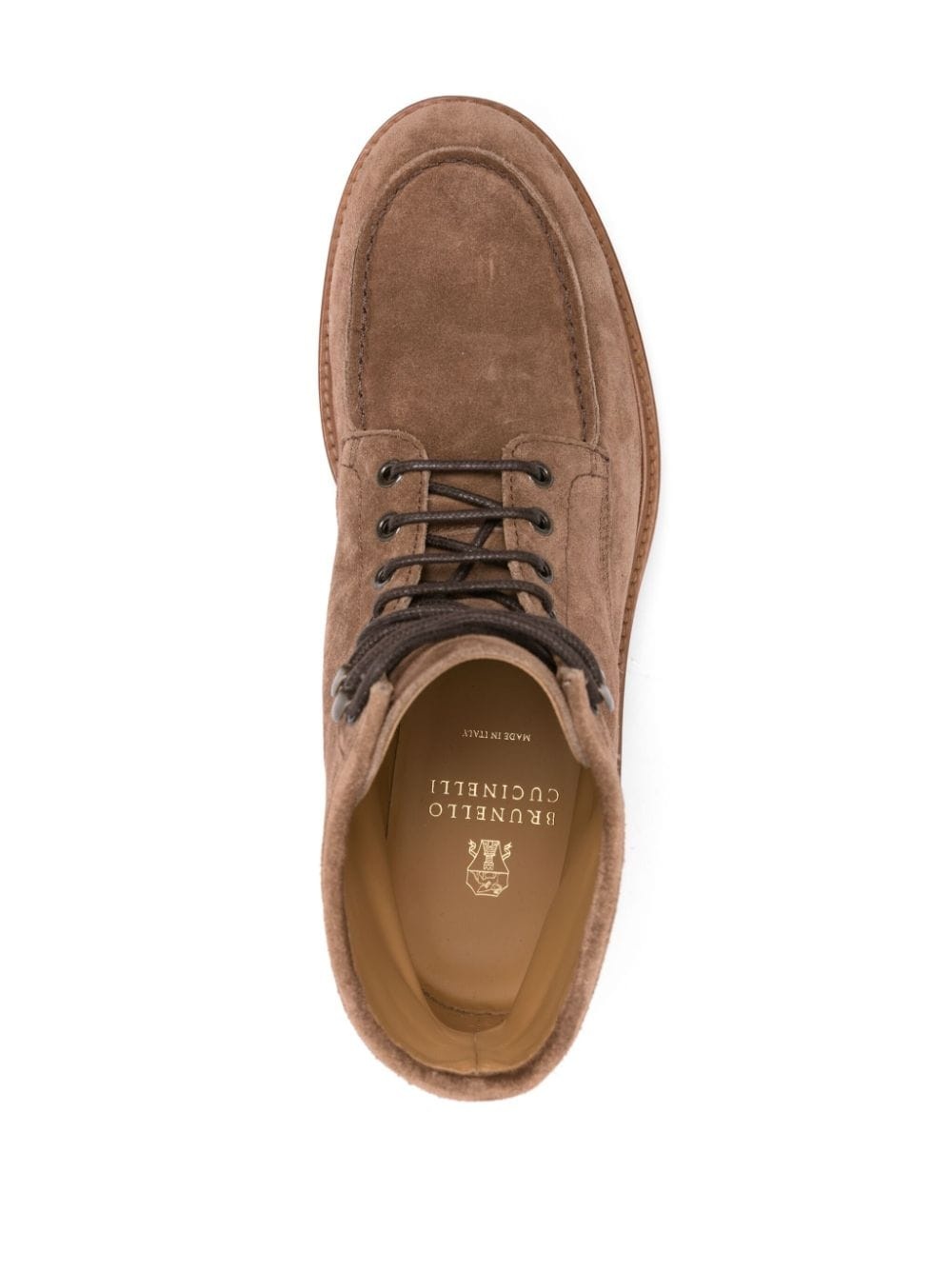 suede lace-up ankle boots - 4