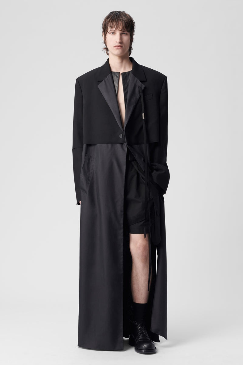 Gilliam X-Long Layered Trench Coat 4