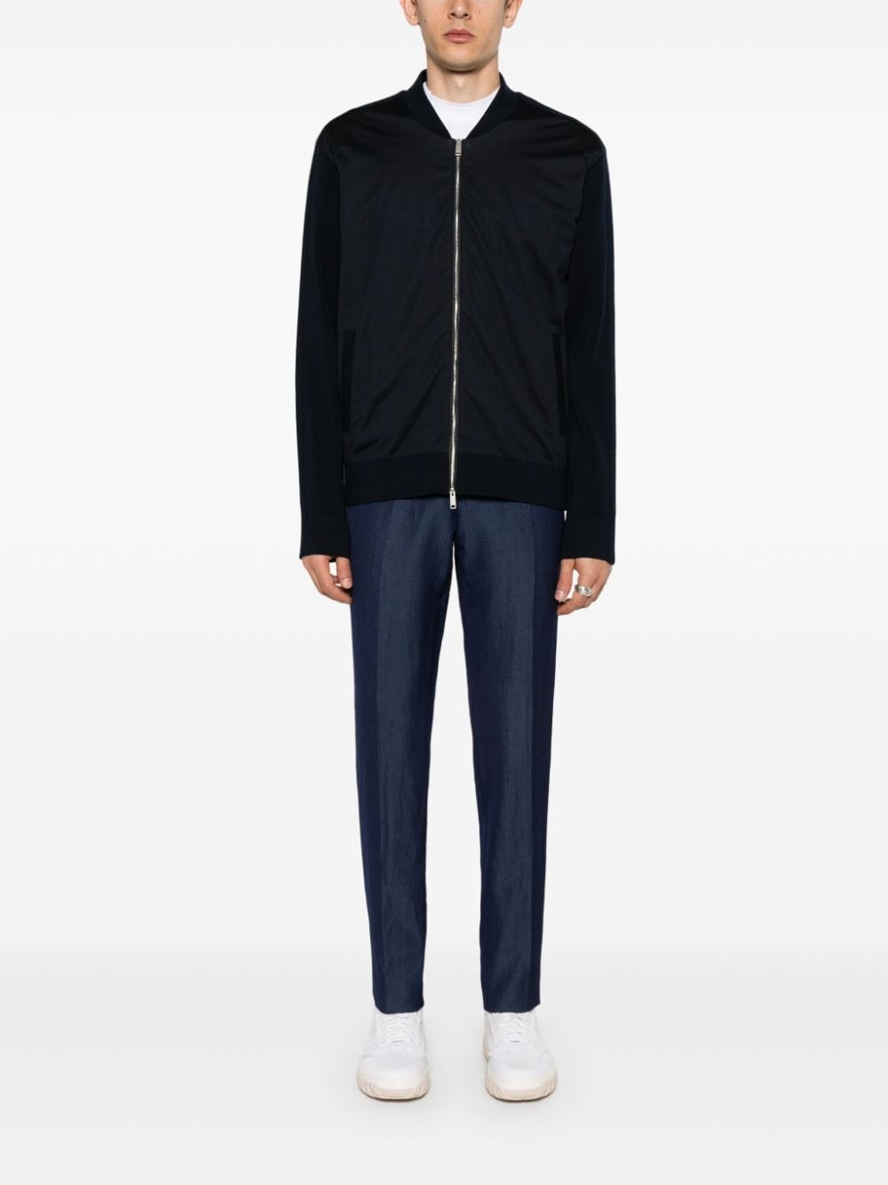 pressed-crease straight-leg trousers - 2