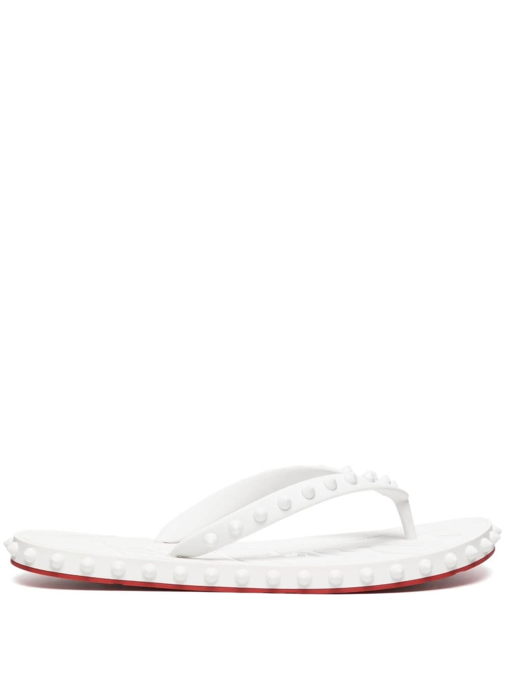 Super Loubi spike-embellished flip-flops - 1