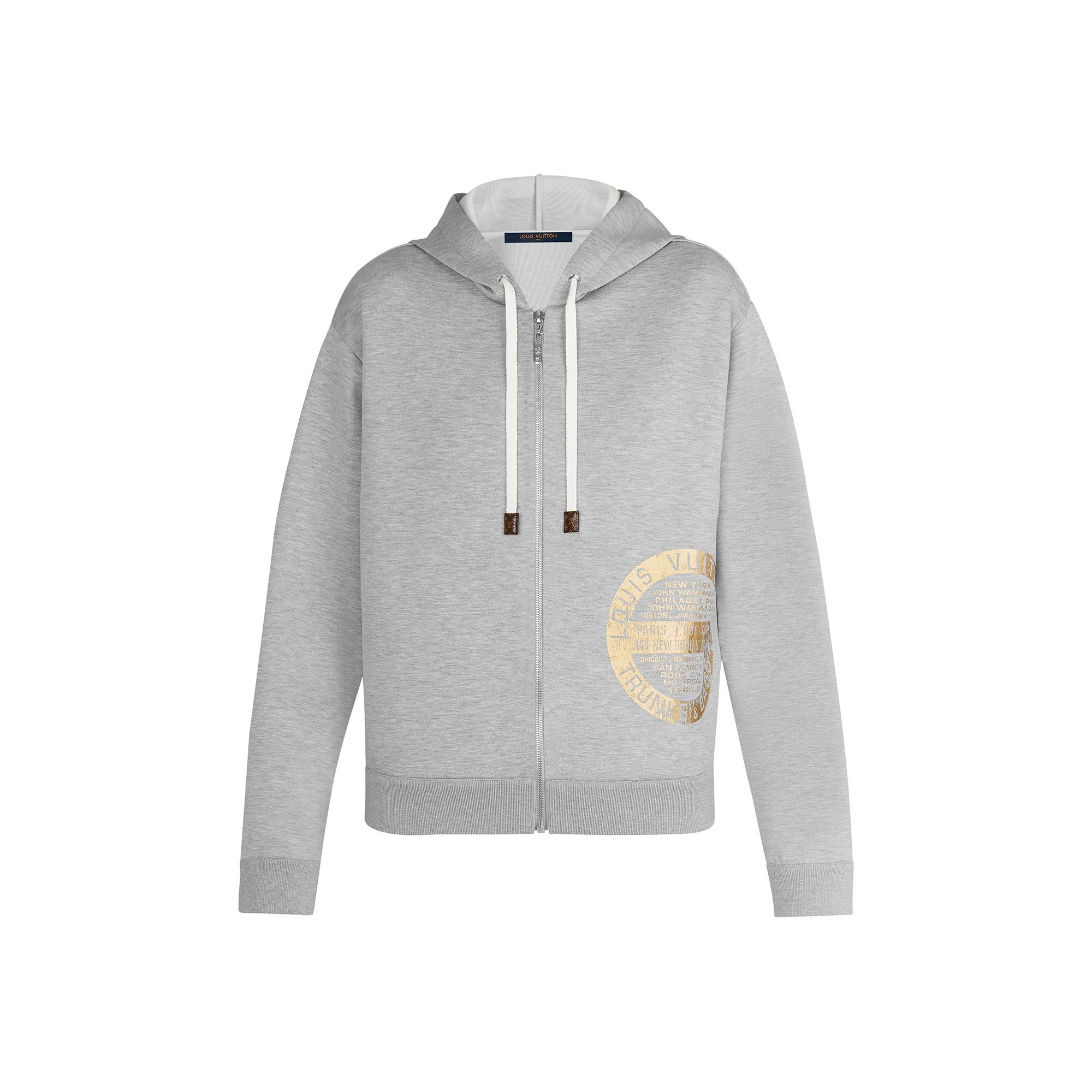 LV Stamp Zip-Up Hoodie - 1