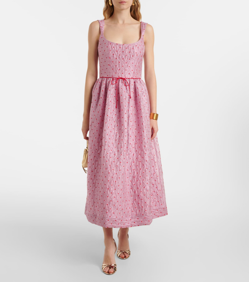 markarian Apple polka-dot corset dress outlook