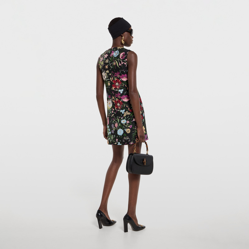 Gucci Flora silk brocade dress 4