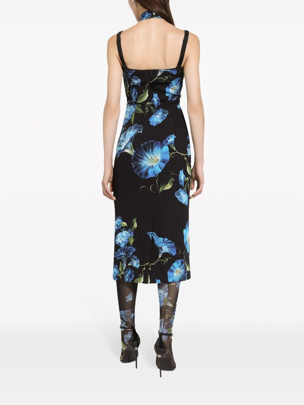 Dolce & Gabbana Printed Silk Midi Dress - 4