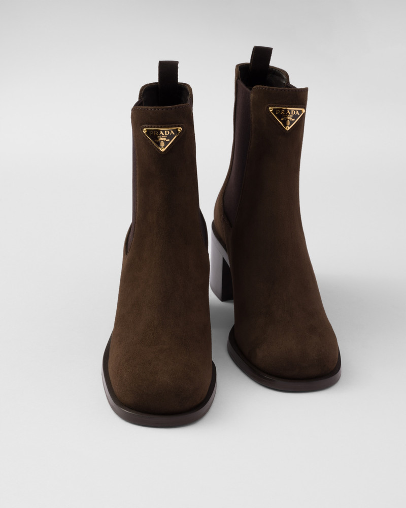 Suede booties 6