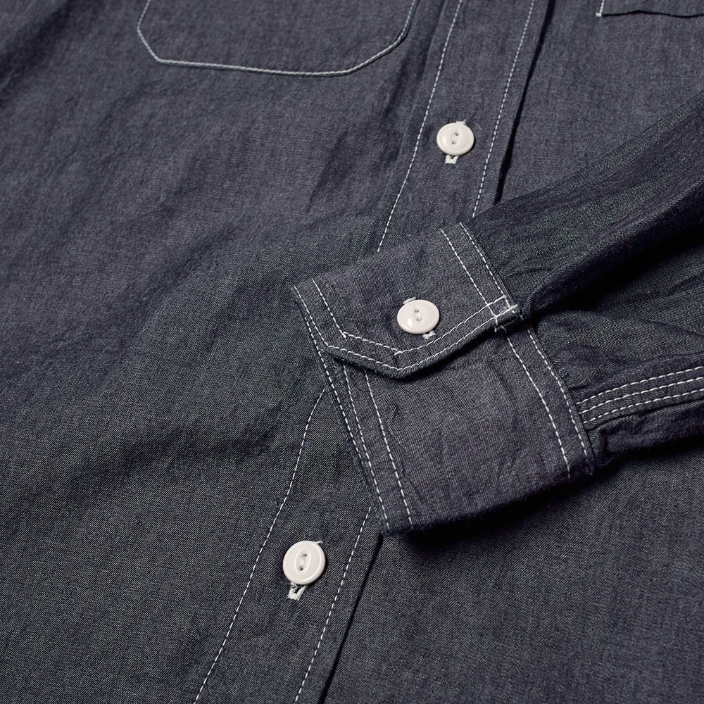 Engineered Garments Indigo Work Shirt - 3