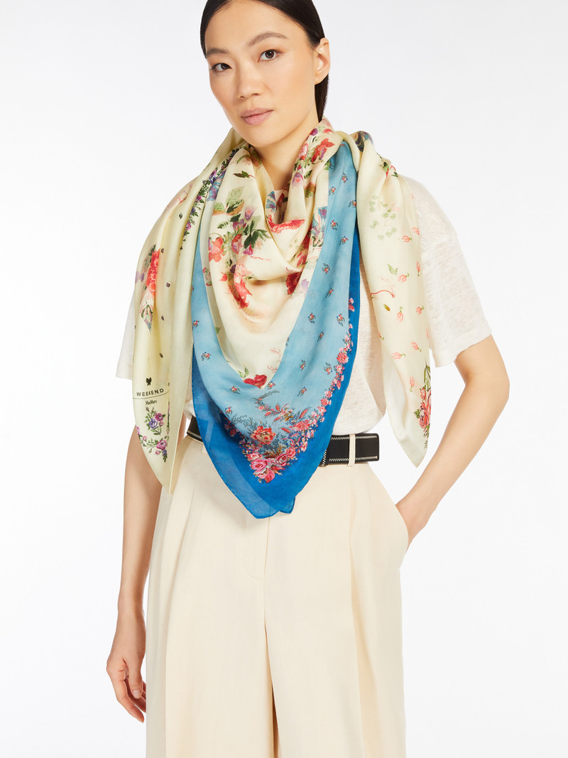 SARONG Modal and printed silk shawl 4