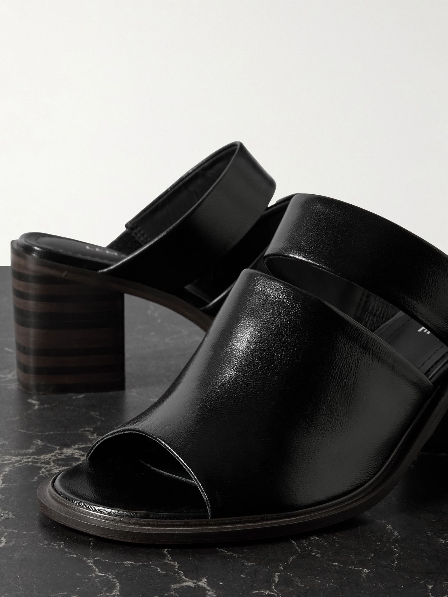 Leather mules Black - 4