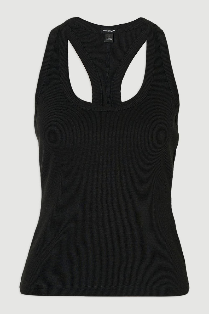 Compact Jersey Ribbed Racer Back Vest 1
