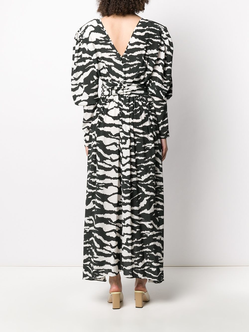 Filao zebra-print twisted-waist dress - 4