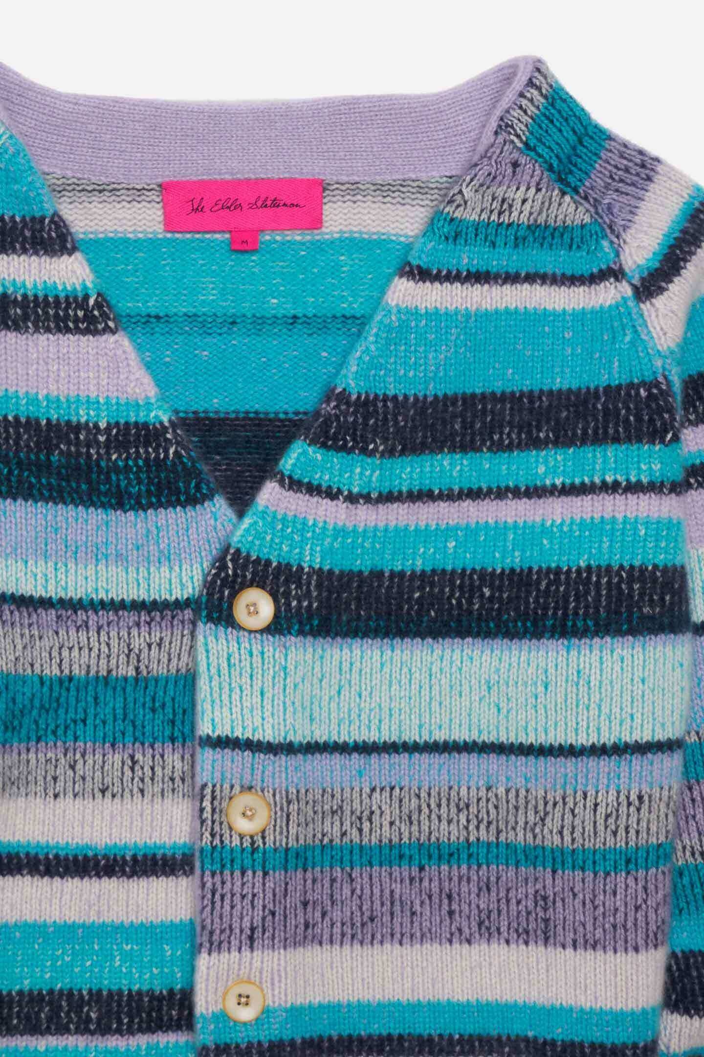 STRIPE SUPER SOFT CARDIGAN - 2