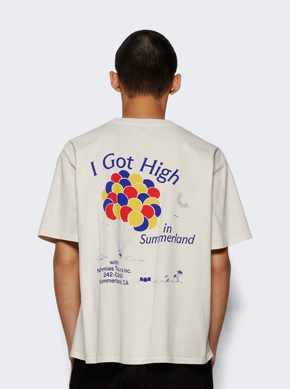 High In Summerland Boxy Tee Egg White - 4