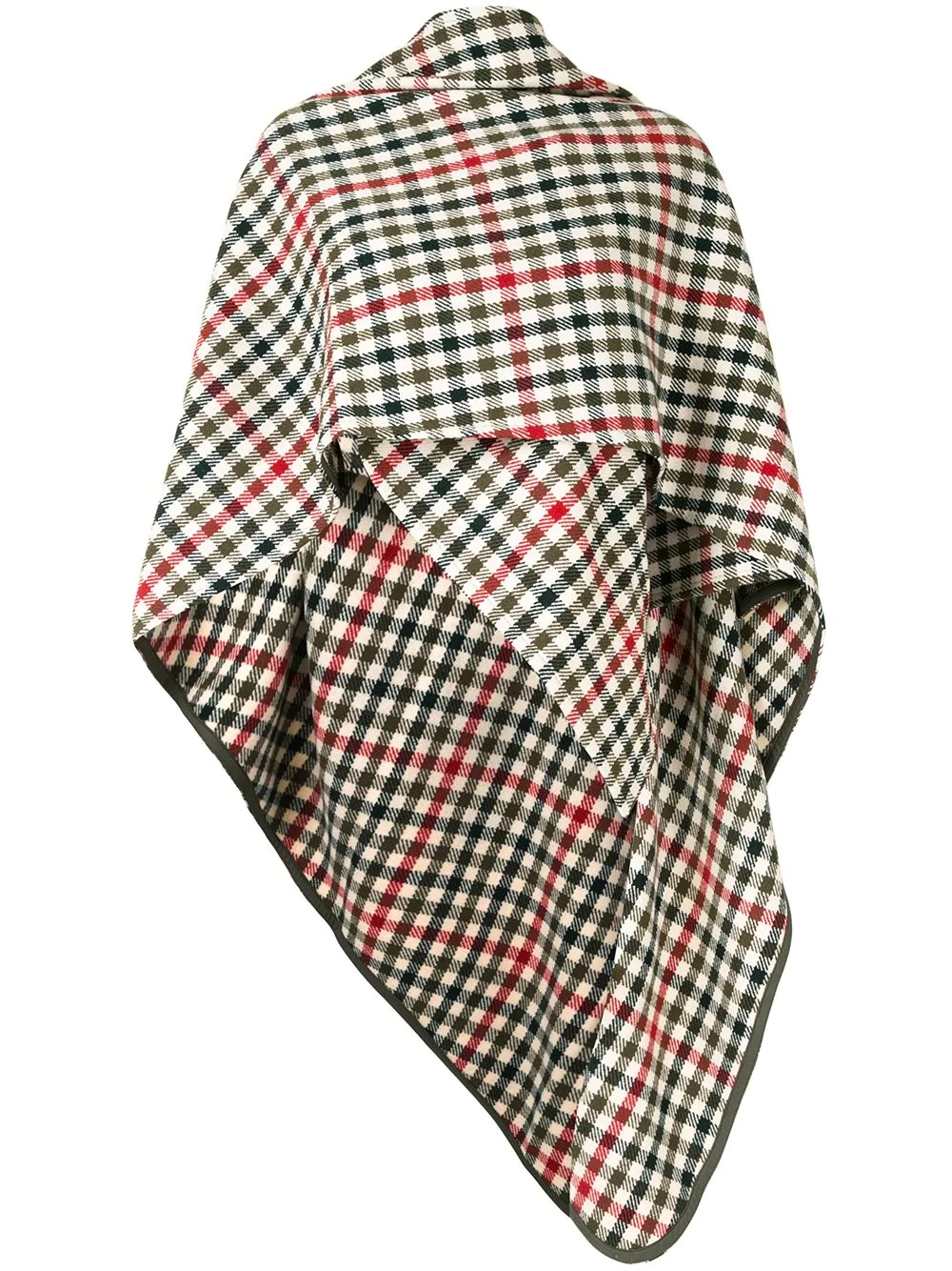 oversized gingham scarf - 1