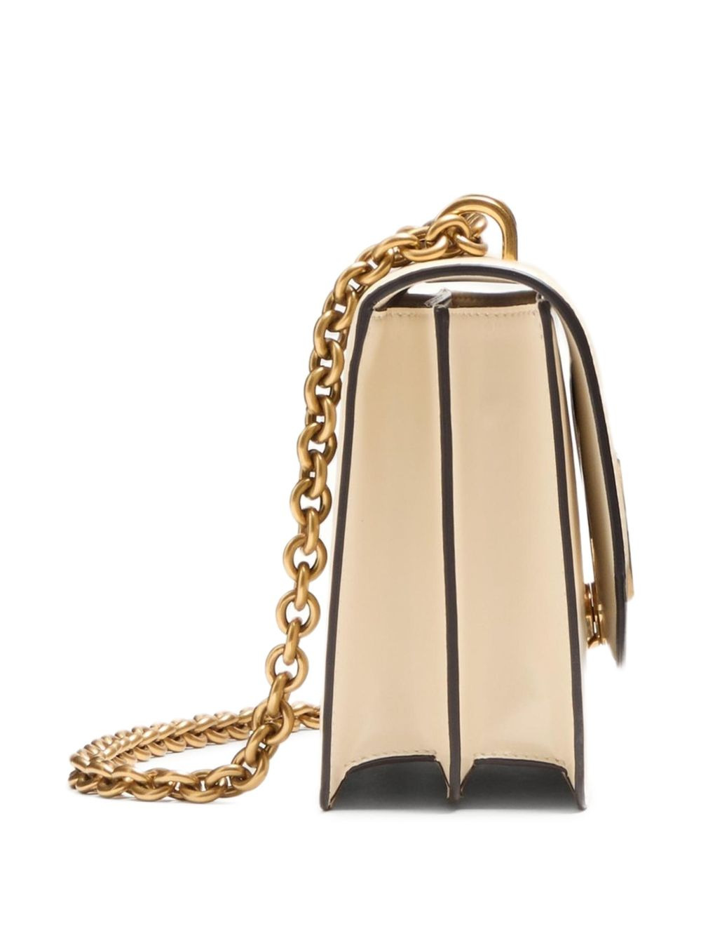 Vlogo plaque leather shoulder bag - 6
