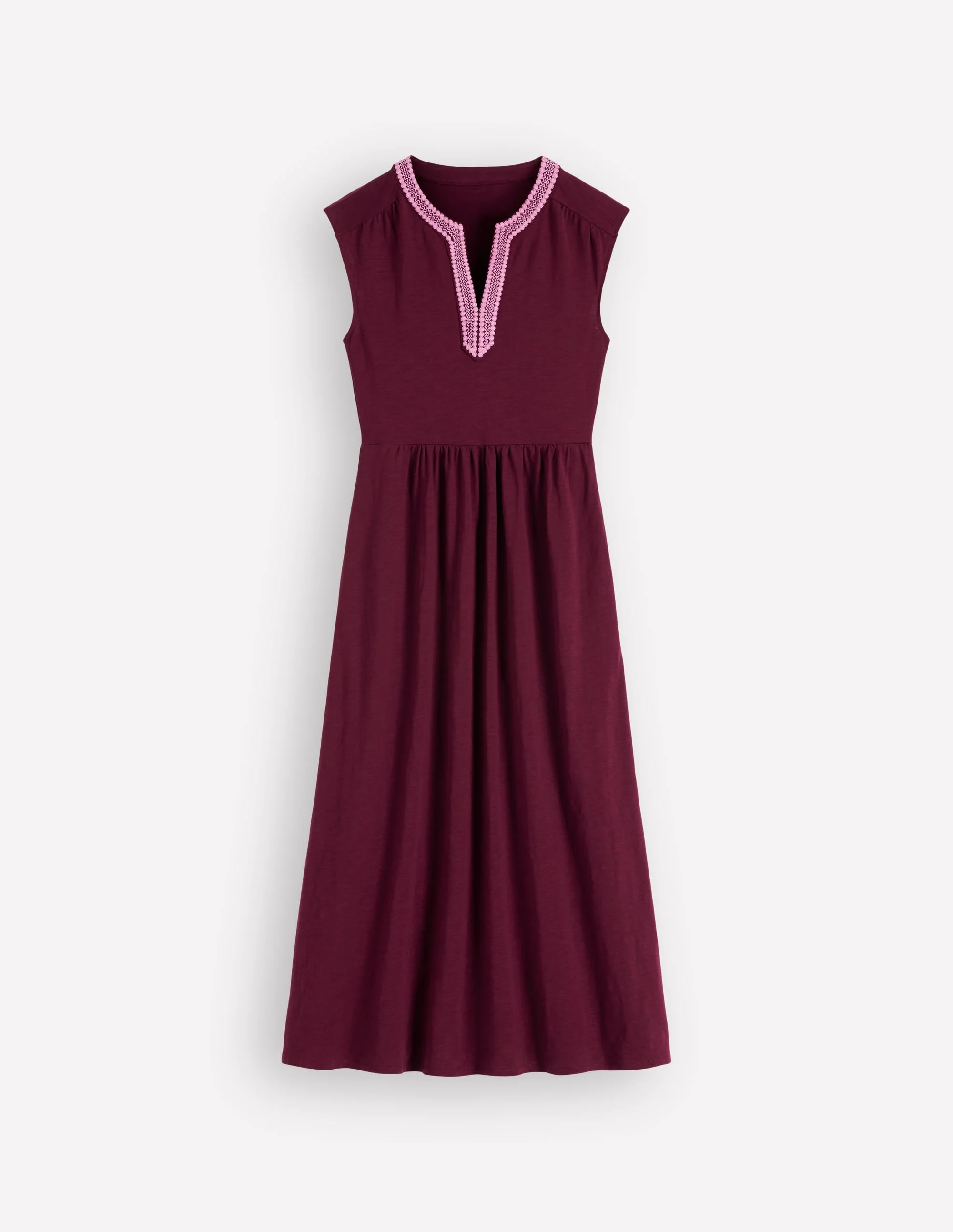 May Jersey Midi Dress-Deep Wisteria - 1