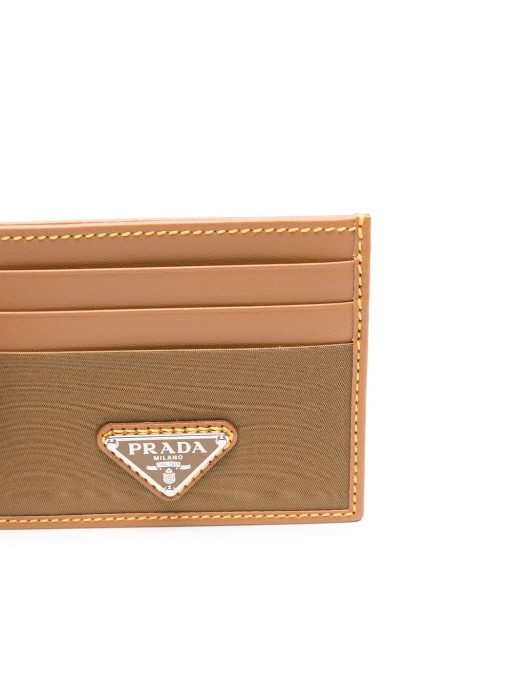 triangle-logo leather cardholder - 3
