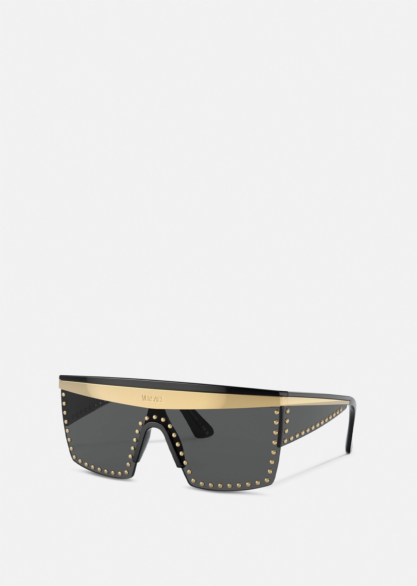 Studded Aviator Sunglasses - 1