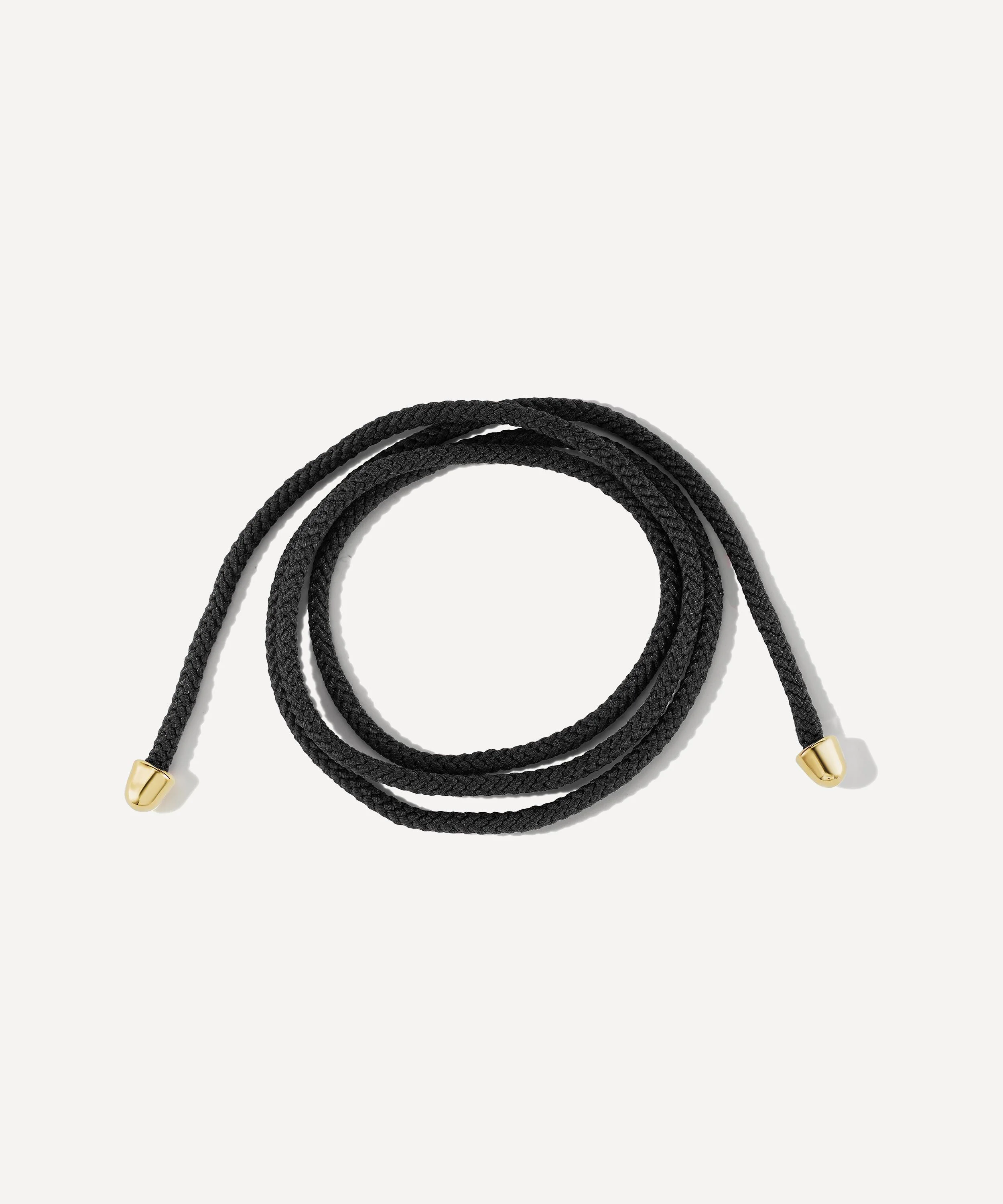 Knot the String Project Necklace in Black - 1