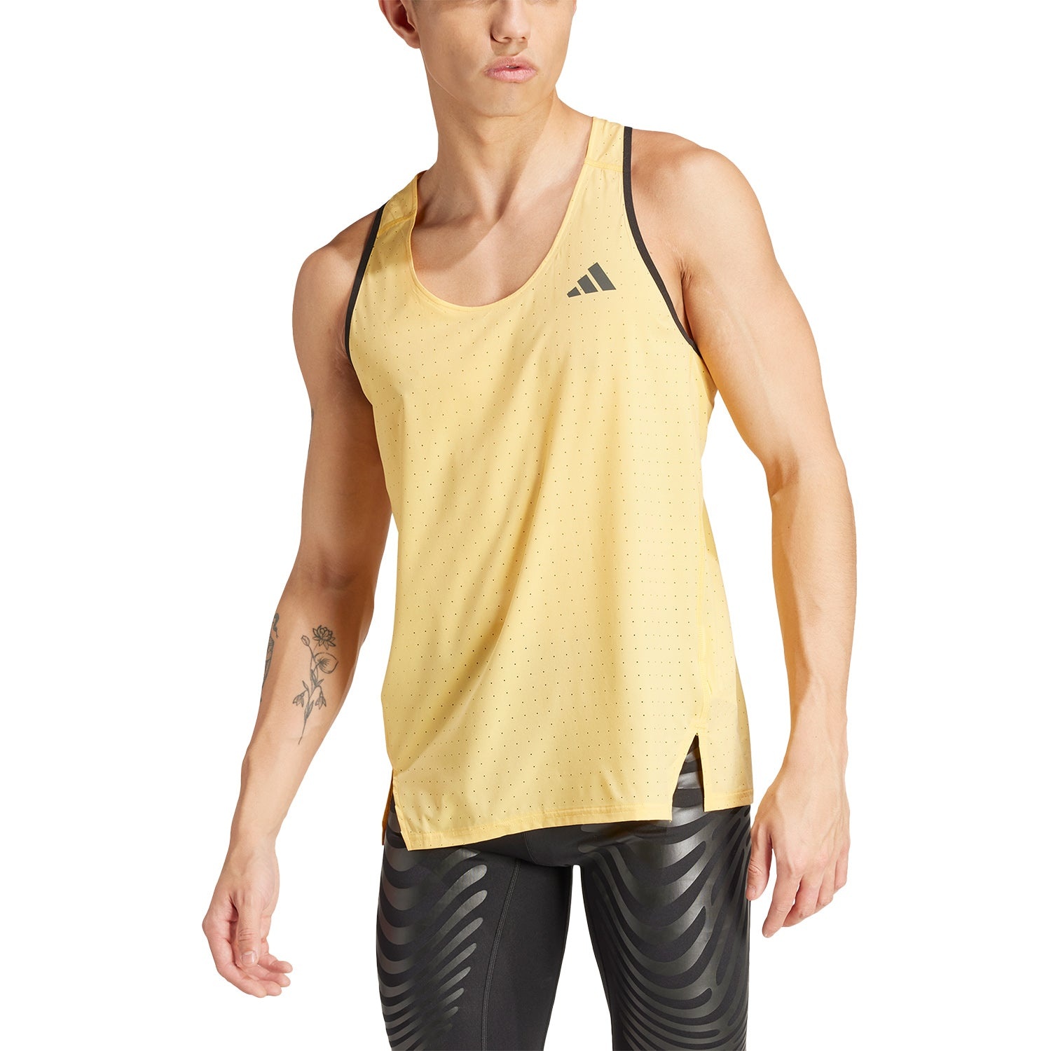 adidas Adizero Running Singlet 'Yellow Black' IW6107 - 2