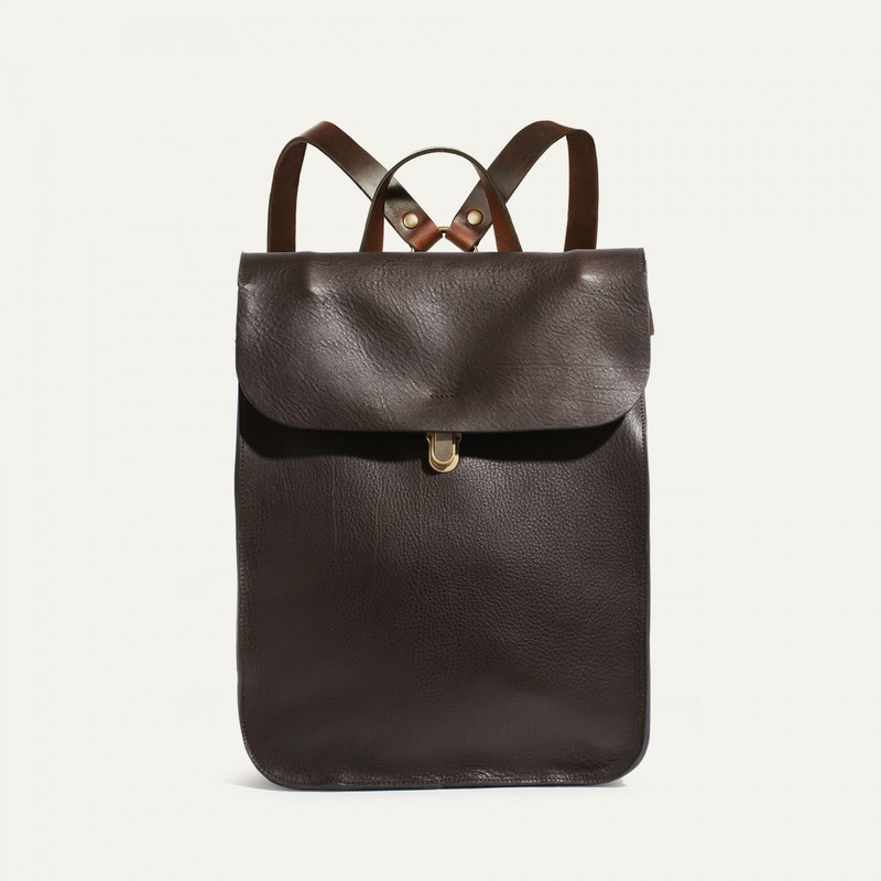 PUNCHO BACKPACK - DARK BROWN 1