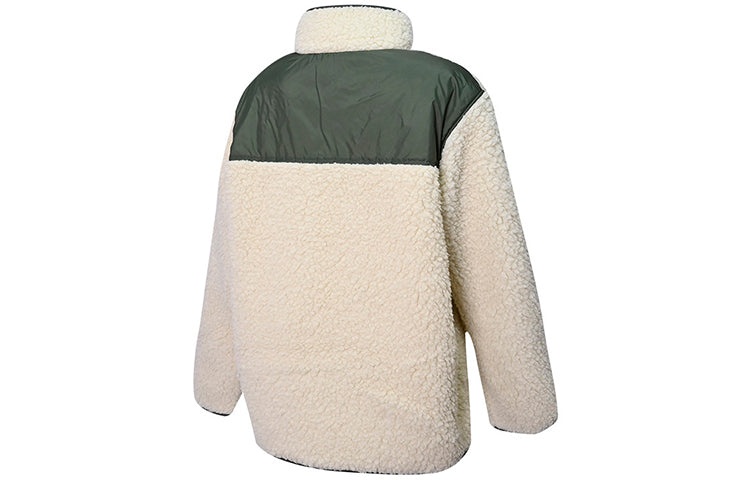 (WMNS) Vans Casual polar fleece Sports Jacket Creamy White VN0A5LJ3BWQ - 2