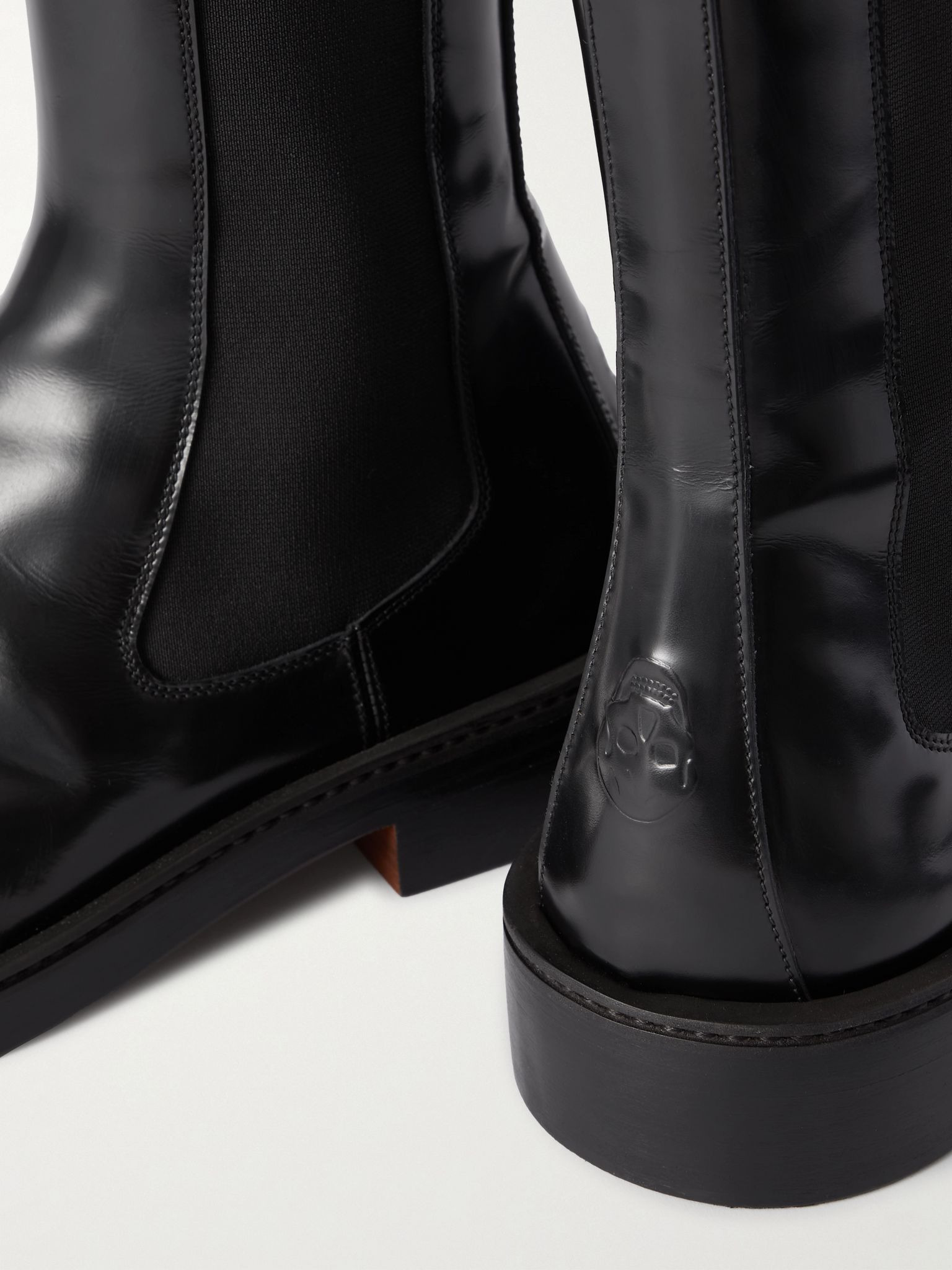 Leather Chelsea Boots Black - 5