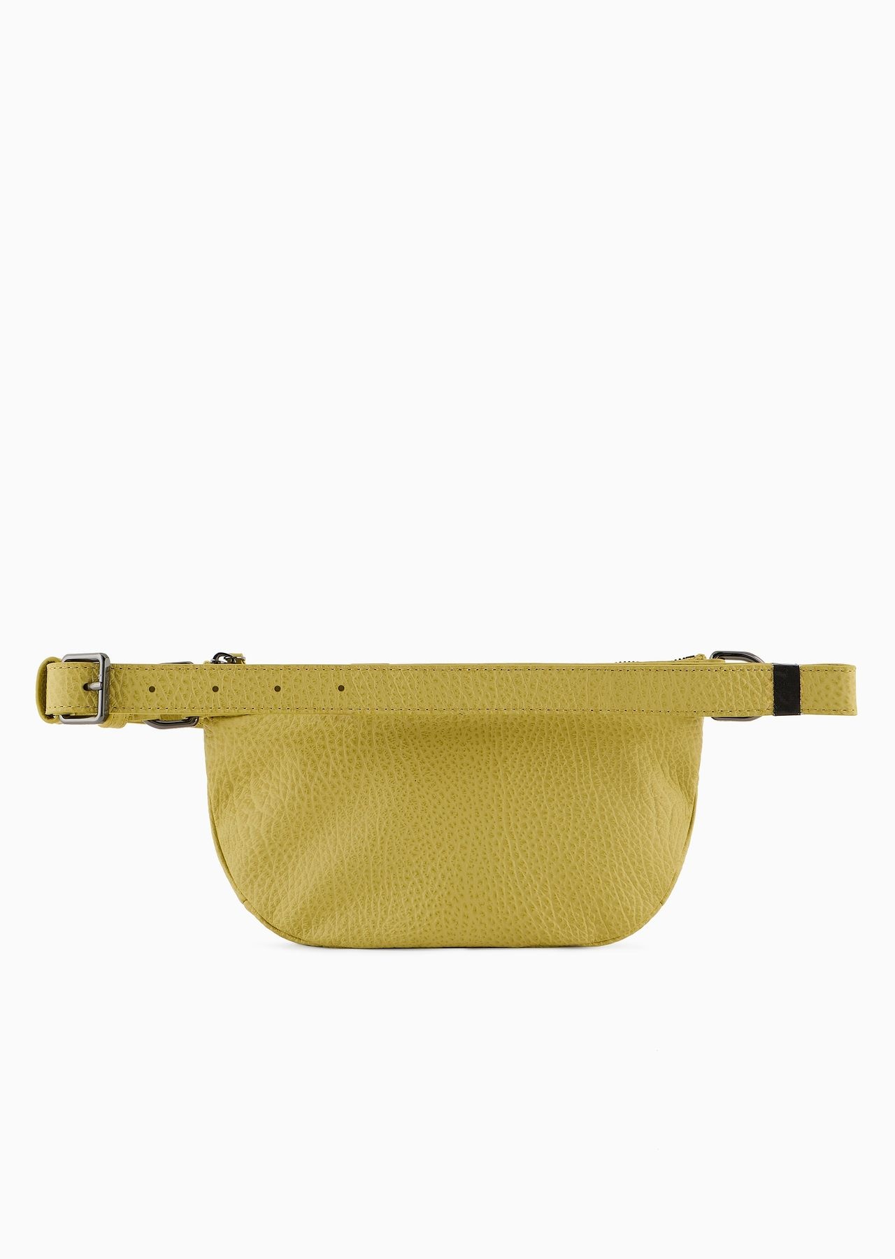 Pebbled-leather belt bag with smooth leather details - 5
