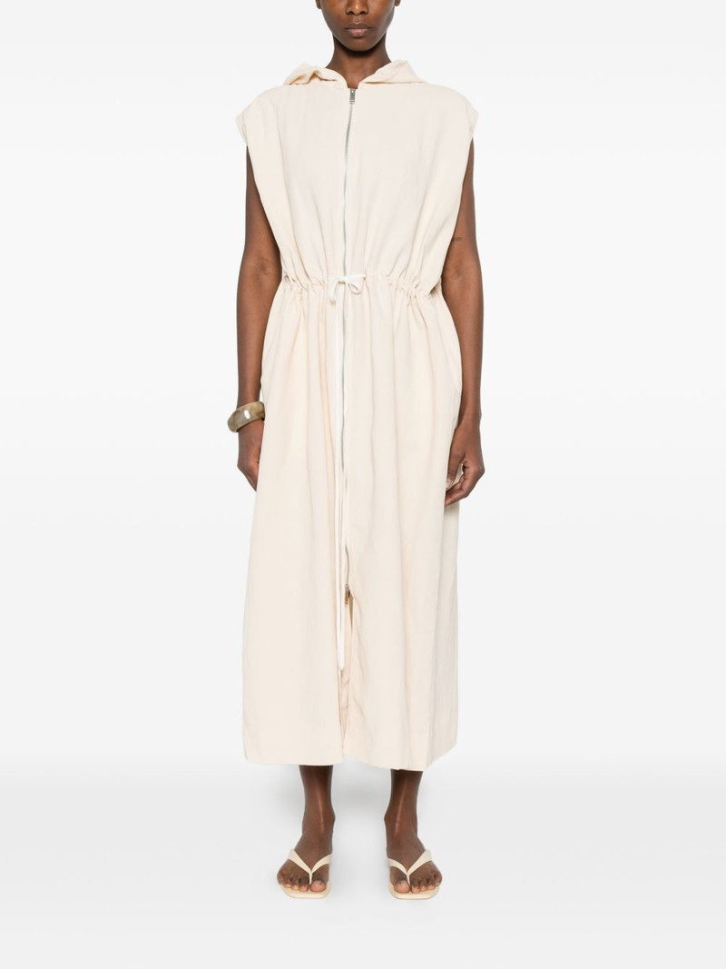 hooded zip-up maxi dress 3